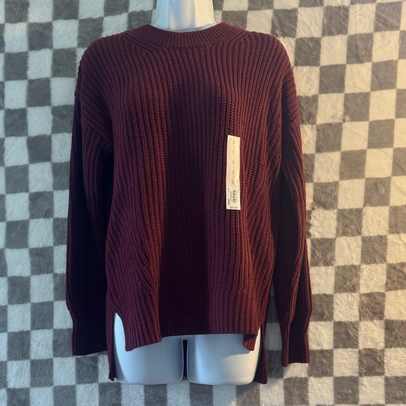 SO Sweaters - NWT SO Good For Life Burgundy Knit Sweater with side slits  bundle Size S/Small
